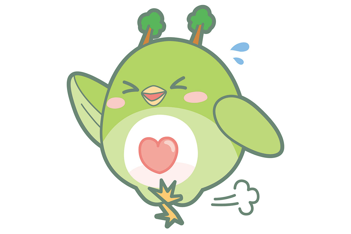 走っているうぐたん