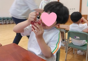 泡がでてきたぞ!