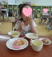 給食でパンにつけて食べました♪